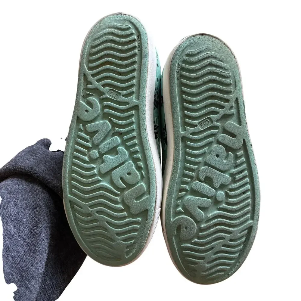 Native x Disney Mickey Mouse Jefferson Slip On Shoes Mint Green Kids